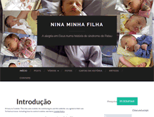 Tablet Screenshot of ninaminhafilha.com